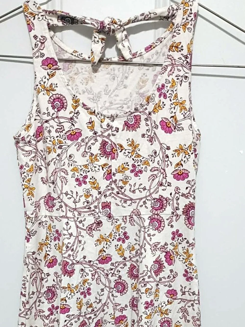 Old Navy Sun Dress, Girls Size 8, White with Paisley Print
